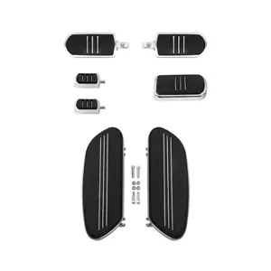ドライバーフットボードシフターブレーキペダルハーレーストリートロードグライド86-2024に適合 Driver Footboards Shifter Brake Pedals Fit For Harley Street Road Glide 86-2024