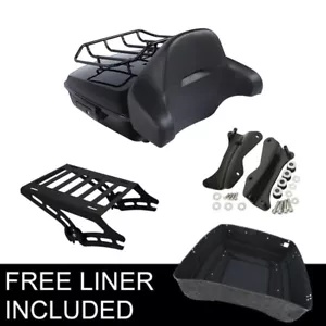 チョップド トランク マウント ラック ドッキング キット付き ハーレー ツアー パック ツーリング 14-2024 に適合 Chopped Trunk Mount Rack w/Docking Kit Fit For Harley Tour Pak Touring 14-2024