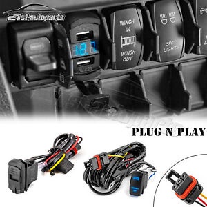 ご連絡用ページ LED 電圧計デュアル USB + LED ライトバーワイヤーポラリス RZR PRO XP