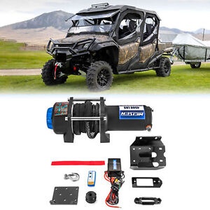 4500lbs 12V 電動ウインチマウントフックロープキット 2024 ホンダ