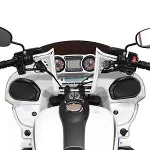 クローム 12 ミートフック エイプ ハンガー ハンドルバー Kawasaki Vaquero Voyager Vulcan 1700 用 Chrome 12 Meathook Ape Hanger Handlebar for Kawasaki Vaquero Voyager Vulcan 1700