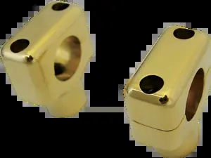 La Choppers ペア オートバイ ソリッドブラス 1インチ ハンドルバー