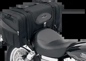 Saddlemen TS3200DE デラックス オートバイ ラゲッジ テール シーシーバー バッグ ハーレー ホンダ Saddlemen TS3200DE Deluxe Motorcycle Luggage Tail Sissy Bar Bag Harley Honda