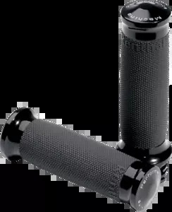 Performance Machine ブラック コンター TBW ハンド グリップ 2008-2022 ハーレー ツーリングに適合 Performance Machine Black Contour TBW Hand Grips fits 2008-2022 Harley Touring