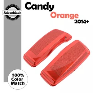 【きな】ご注文品 キャンディオレンジ デュアル 6x9 スピーカー蓋 2014+ ハーレー