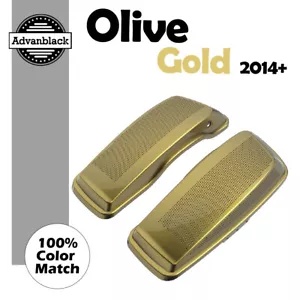 オリーブゴールド デュアル 6x9 スピーカー蓋 2014+ ハーレー