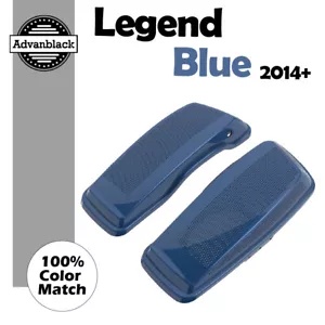 LEGEND ブルー デュアル 6x9 スピーカー蓋 2014+ ハーレー ツーリング