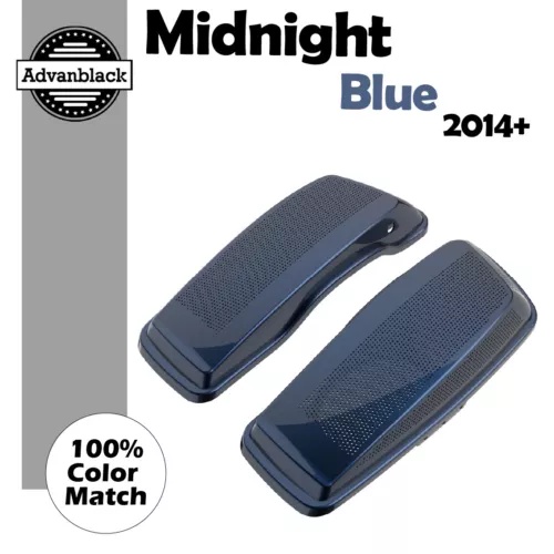 ミッドナイトブルー デュアル 6x9 スピーカー蓋 2014 年以降のハーレー