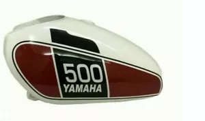ヤマハ XT 500 TT 500 ホワイトレッド塗装スチール燃料ガス