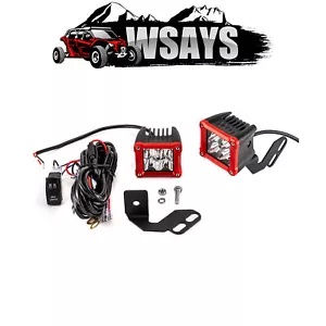 3インチ 40W ドライビングポッド 30° スポットビーム A ピラーマウントワイヤー ポラリス RZR XP 4 1000 用 3