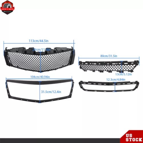 ■■■専用■■■　4点 2013-2016 2017 キャデラック XTS フロントアッパーグリル + 下部