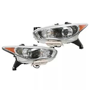 LH + RH ヘッドランプヘッドライトアセンブリクローム HID/キセノン