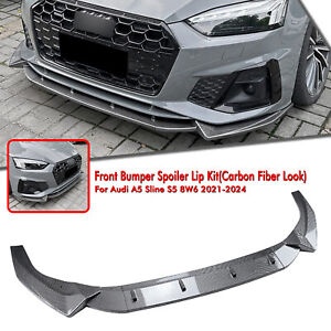 車のフロントバンパースポイラーリップボディキットアウディ A5 Sline