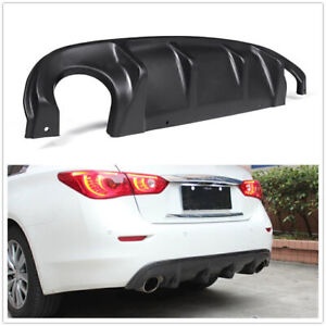 車のリアテールディフューザースポイラーボディキット BLK 2014 2015 2016-2017 インフィニティ Q50 Car Rear Tail Diffuser Spoiler Body Kit BLK For 2014 2015 2016-2017 Infiniti Q50