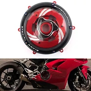 Ducati 959 1199 1299 V2 クリアオートバイクラッチカバートリム