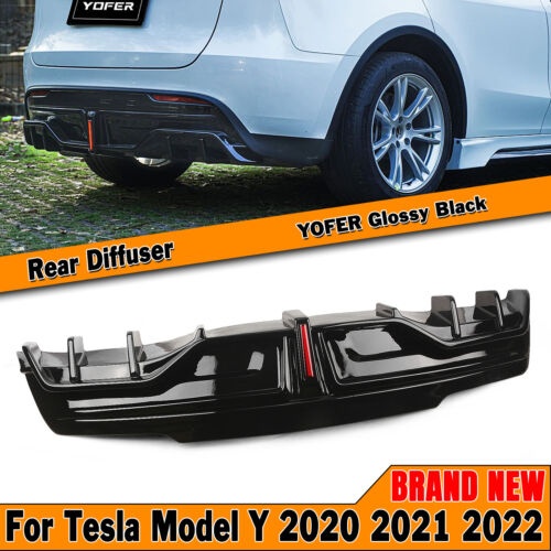 車のリアバンパーディフューザーリップテスラモデル Y 20-2023 2021