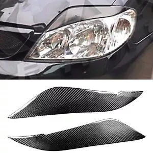 2 個カーボンファイバー眉毛まぶたヘッドライトカバートヨタカローラ 2008-2011 2pcs Carbon Fiber Eyebrows Eyelids Headlight Cover For Toyota Corolla 2008-2011