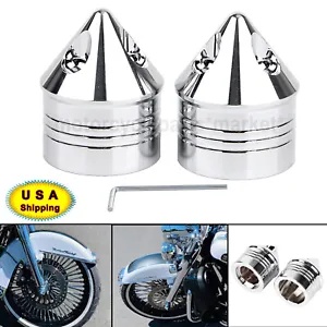 まとめて出品 クローム フロント アクスル キャップ ナット カバー ハーレー