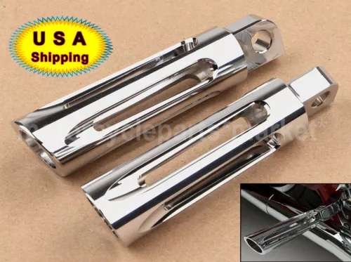 クローム パッセンジャー フットペグ ハーレー ヘリテージ ソフテイル クラシック FLSTC ダイナ US に適合 Chrome Passenger Foot Pegs Fit For Harley Heritage Softail Classic FLSTC Dyna US