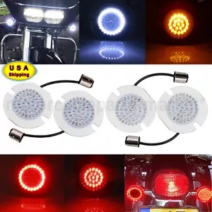 1157 LED ターンシグナルライト フラット ハーレー ソフテイル エレクトラ/ウルトラ/ロードグライド US用 1157 LED Turn Signal Light Flat For Harley Softails Electra/Ultra/Road Glide US