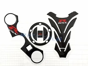 リアルカーボンファイバー 2006-2023 2021 GSX-R 750 ガスタンクデカール 3D パッドステッカー Real Carbon Fiber For 2006-2023 2021 GSX-R 750 Gas Tank Decals 3D Pad Stickers