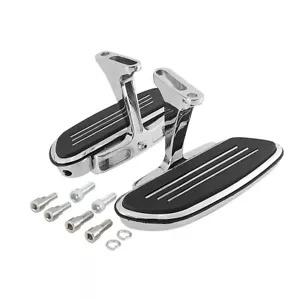 クローム/ブラック ペグストリームライナー パッセンジャーフットボード ハーレーロードキング 93-23 に適合 Chrome/Black Pegstreamliner Passenger Footboard Fit For Harley Road King 93-23