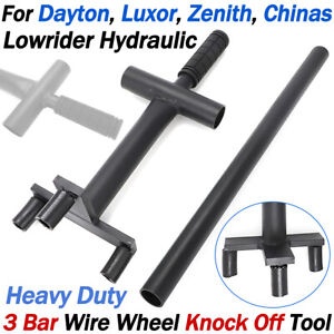 2 バー + 3 バー ローライダー ワイヤー ホイール ノックオフ ツール