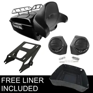 なずーページ キングパック トランクパッド マウントラックスピーカー付き ハーレー