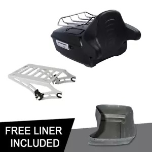 13.7インチ キングパック トランクパッド クロームマウント ハーレー