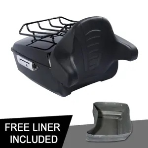 キング トランク トップ ラック ラップアラウンド バックレスト ハーレー ツアー パック ロード キング 09-13 に適合 King Trunk Top Rack Wrap Around Backrest Fit For Harley Tour Pak Road King 09-13