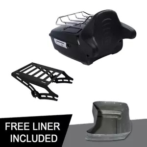 13.7インチ キングパック トランク 2-UP ラック バックレスト