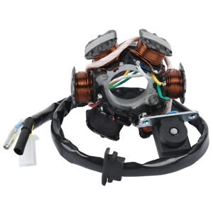 6 極ステータ点火コイルスクーター ATV ゴーカート原付 GY6 150cc エンジンに適合 6 Pole Stator Ignition Coil Fit For Scooter ATV Go Kart Moped GY6 150cc Engine