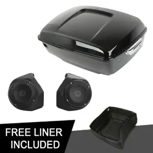 ブラックキングパックトランクスピーカーハーレーツアーパックロード