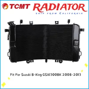 ブラックラジエータークーラー冷却スズキ B-King GSX1300BK 2008-2013 11 12 に適合 Black Radiator Cooler Cooling Fit For Suzuki B-King GSX1300BK 2008-2013 11 12