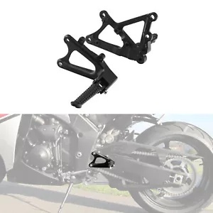 マットブラックフロントフットレストフットペグブラケットヤマハ YZFR1 YZF-R1 09-14 米国に適合 Matte Black Front Footrest Footpeg Bracket Fit For Yamaha YZFR1 YZF-R1 09-14 US その他バイクパーツ