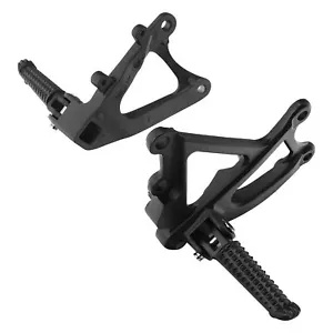 マットブラックフロントフットレストフットペグブラケットヤマハ YZFR1 YZF-R1 09-14 米国に適合 Matte Black Front Footrest Footpeg Bracket Fit For Yamaha YZFR1 YZF-R1 09-14 US その他バイクパーツ