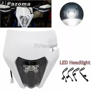 エンデューロ スーパーモト E8 LED ヘッドライト ホンダ ヤマハ YZ WR