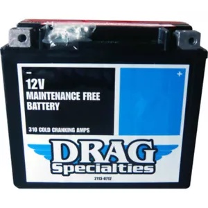 ドラッグスペシャリティーズ AGM シールドバッテリー ハーレー ダイナ スポーツスター ソフテイル ビューエル カスタム Drag Specialties AGM Sealed Battery Harley Dyna Sportster Softail Buell Custom