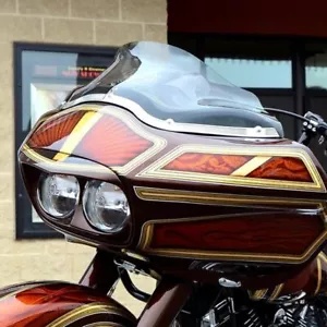 Klock Works 8インチ ライト ティント フレア フロントガラス ウィンド