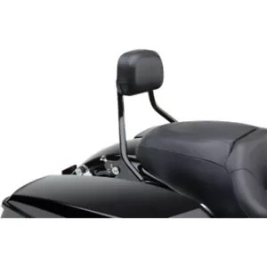 コブラ ブラック ショート 取り外し可能助手席背もたれパッド ハーレー 97-08 ツーリング バガー Cobra Black Short Detachable Passenger Backrest Pad Harley 97-08 Touring Bagger