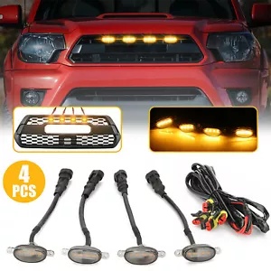 LED グリルマーカー アンバーライト 2013-2018 ラム 1500 ラプタースタイルランニングライト用 Led Grilles Marker Amber Light For 2013-2018 Ram 1500 Raptor Style Running Light