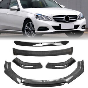 フロントバンパーリップスポイラースプリッターカーボンファイバー