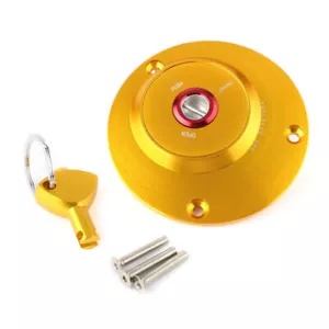 専用につき購入できません ガスキャップ 燃料タンクキャップ タンクカバー&キー ゴールド