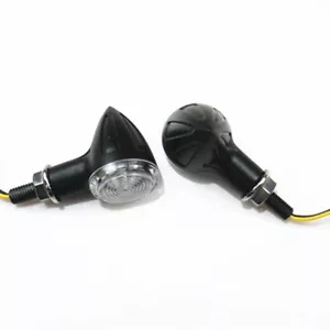ブラックオートバイ LED ターンシグナルライト Kawasaki、スズキ、ヤマハ、ホンダ XL883 XL用 Black Motorcycle LED Turn Signal Light for Kawasaki Suzuki Yamaha Honda XL883 XL