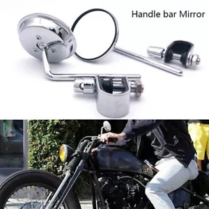 ななはる クローム 7/8 -1 ハンドルバーキャリパーサイドミラー Kawasaki