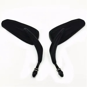 ブラックオートバイバックミラーサイドミラーミールハーレーダイナツーリングクルーザーカスタム Black Motorcycle Rearview Side Mirror Mir For Harley Dyna Touring Cruiser Custom