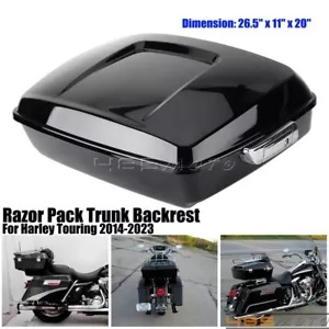 オートバイパックトランクバックレストハーレーツーリングツアーパック