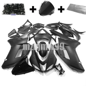 Kawasaki Ninja ZX6R 2007-2008 ZX600P マットブラックフェアリングキット + ボルトボディワーク For Kawasaki Ninja ZX6R 2007-2008 ZX600P Matte Black Fairing Kit + Bolt Bodywork