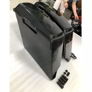ストレッチ拡張ハードサドルバッグ新スタイルハーレーツーリングロードキング 94-13 Stretched Extended Hard Saddlebags New Style For Harley Touring Road King 94-13