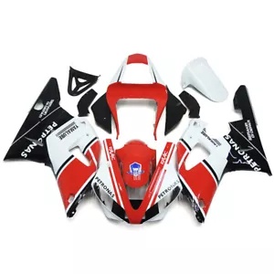 ABS プラスチックフェアリング YZF R1 2000 2001 00 01 ヤマハボディワークキットホワイトレッド ABS Plastics Fairings for YZF R1 2000 2001 00 01 Yamaha Bodywork Kit White Red